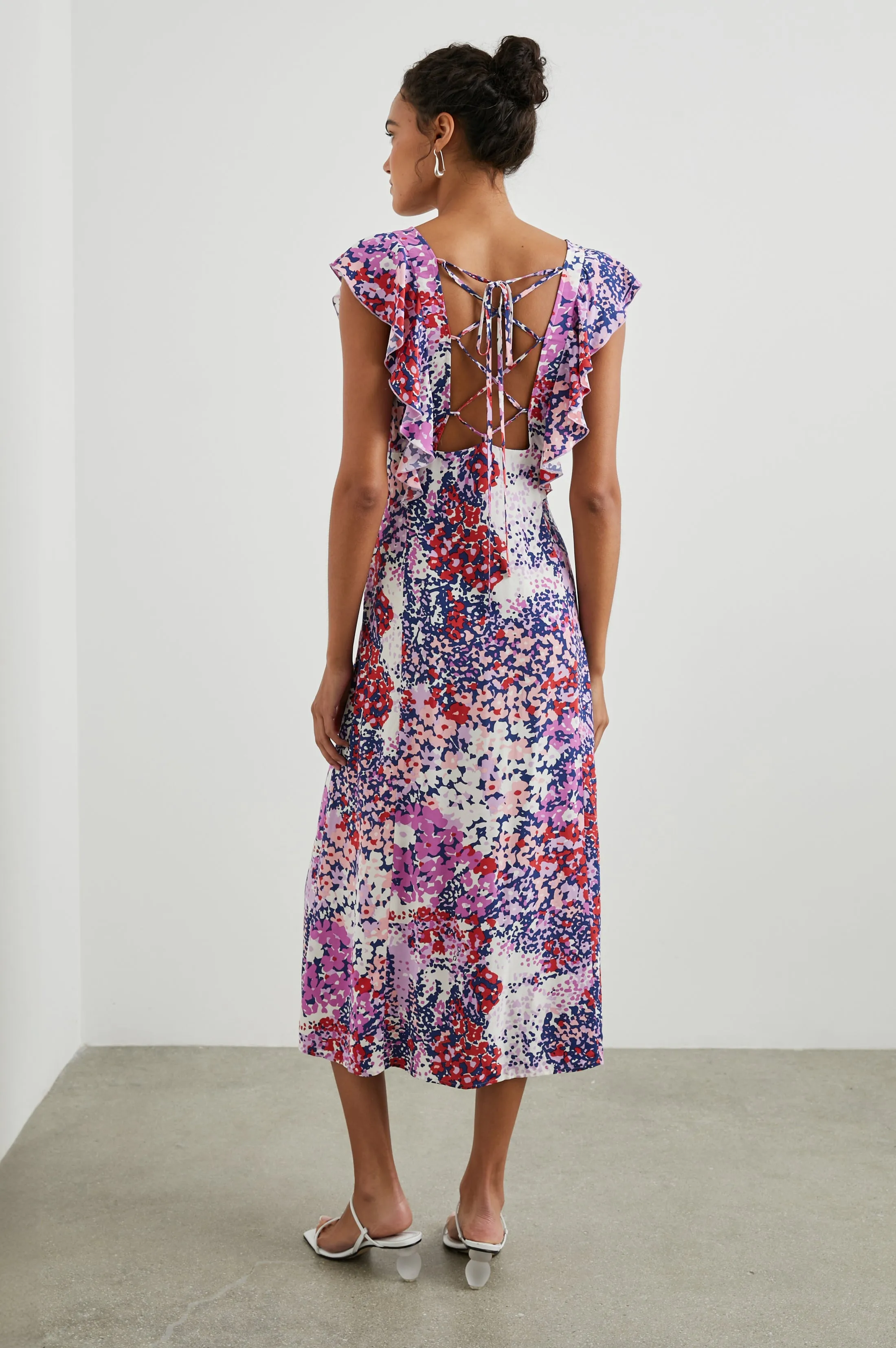 CONSTANCE DRESS - PURPLE GARDENIA