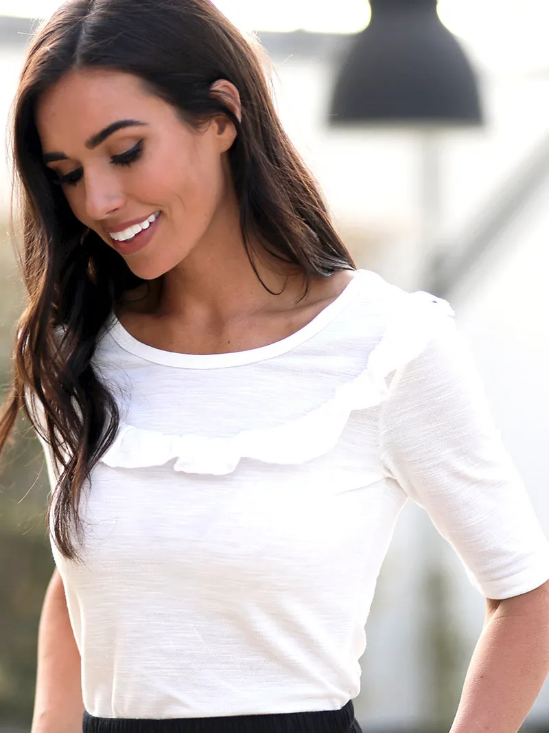 Cotton Ruffle Top