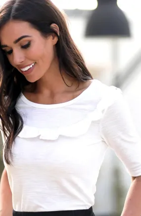 Cotton Ruffle Top