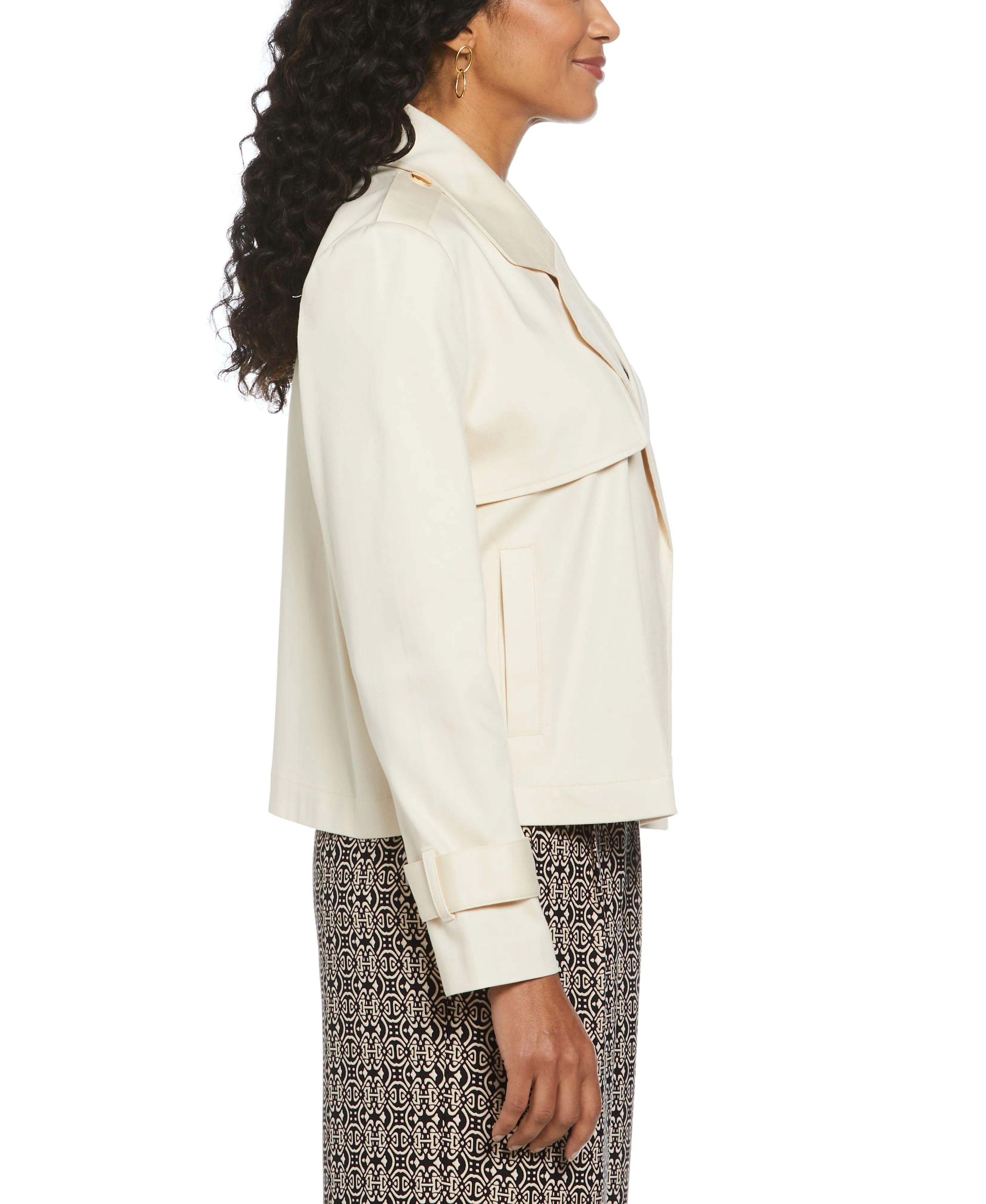 Crop Trench Jacket