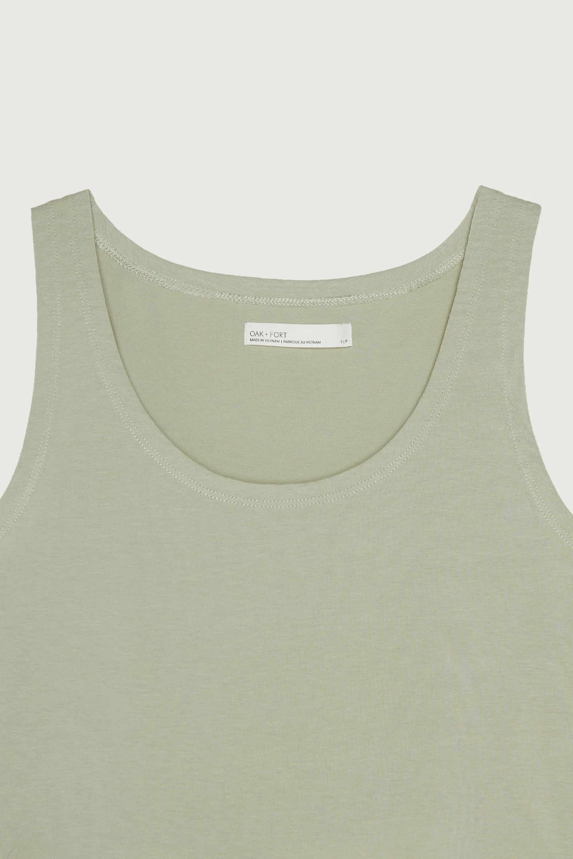 CROPPED SCOOP NECK TANK