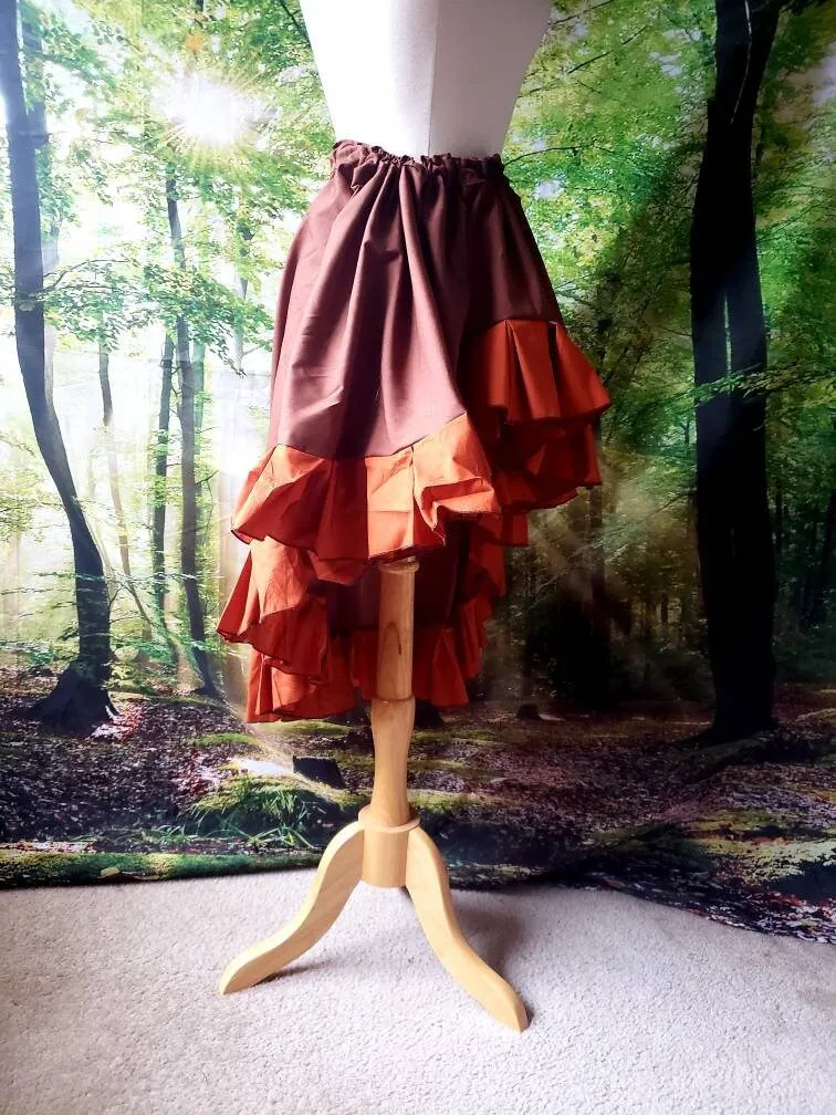 Custom High/Low Ruffle Skirt