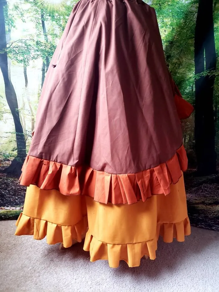 Custom High/Low Ruffle Skirt