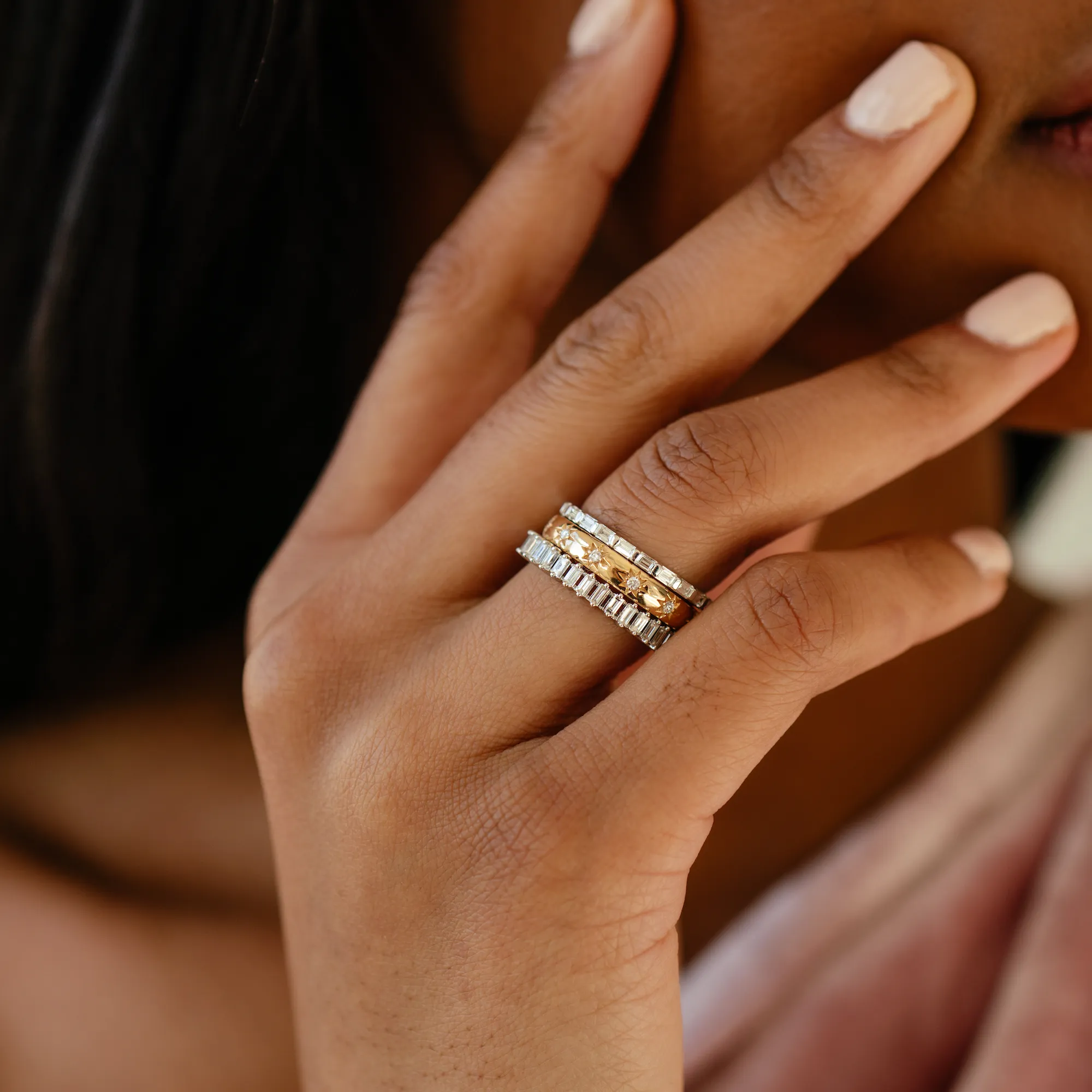 Cynthia Rose Starburst Eternity Ring