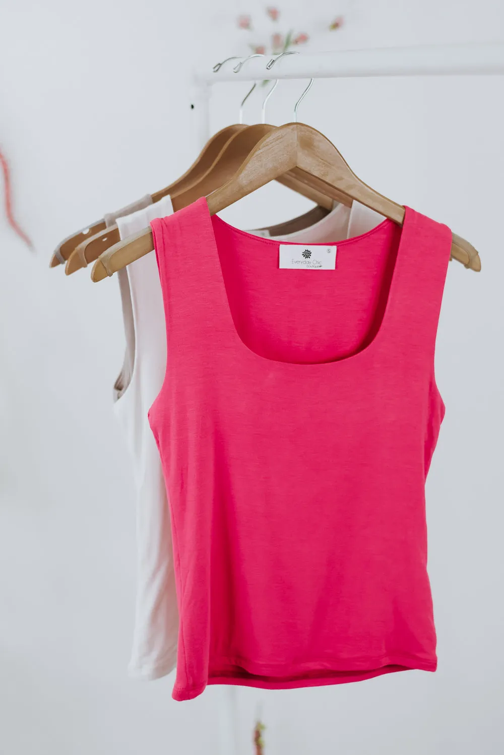 Daily Bliss Basic Tank, Fuchsia