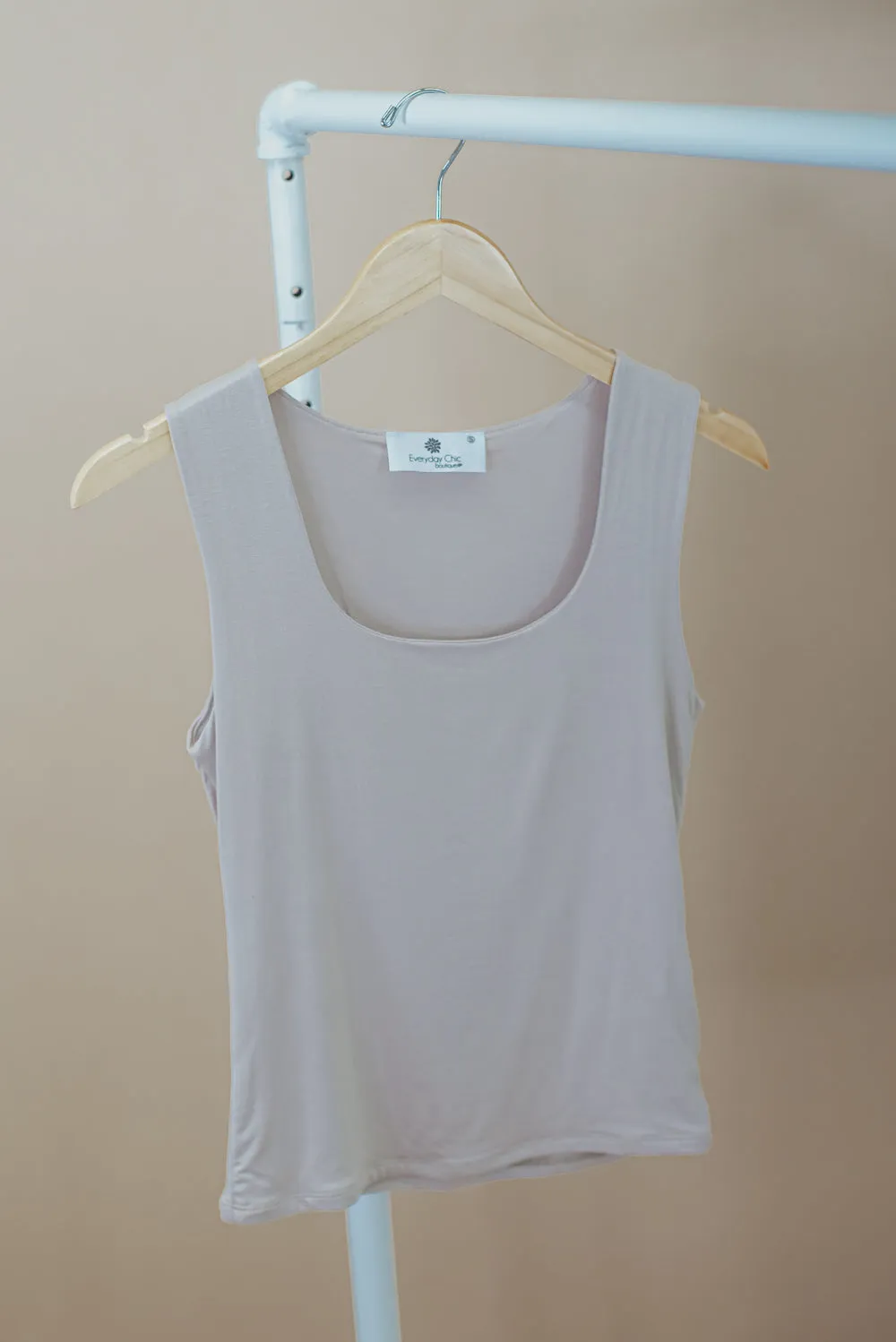 Daily Bliss Basic Tank, Lt. Taupe