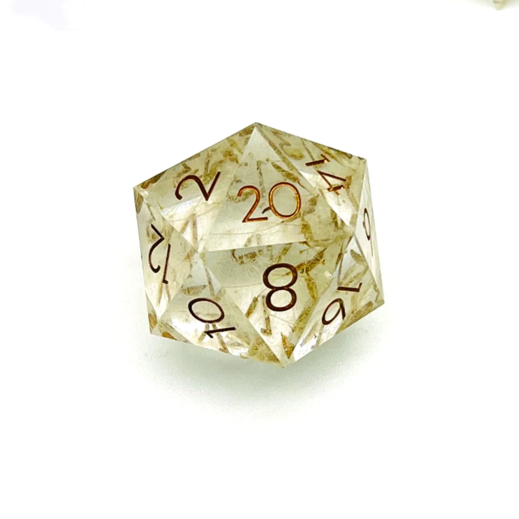 Dandelion Wishes Sharp Edge Resin 7pc Dice Set