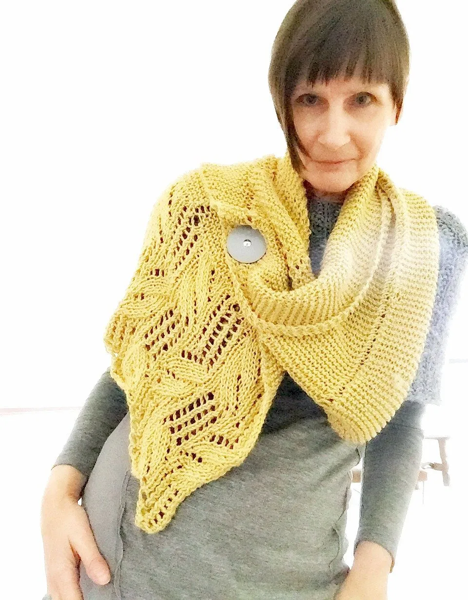 Dansie shawl knit kit