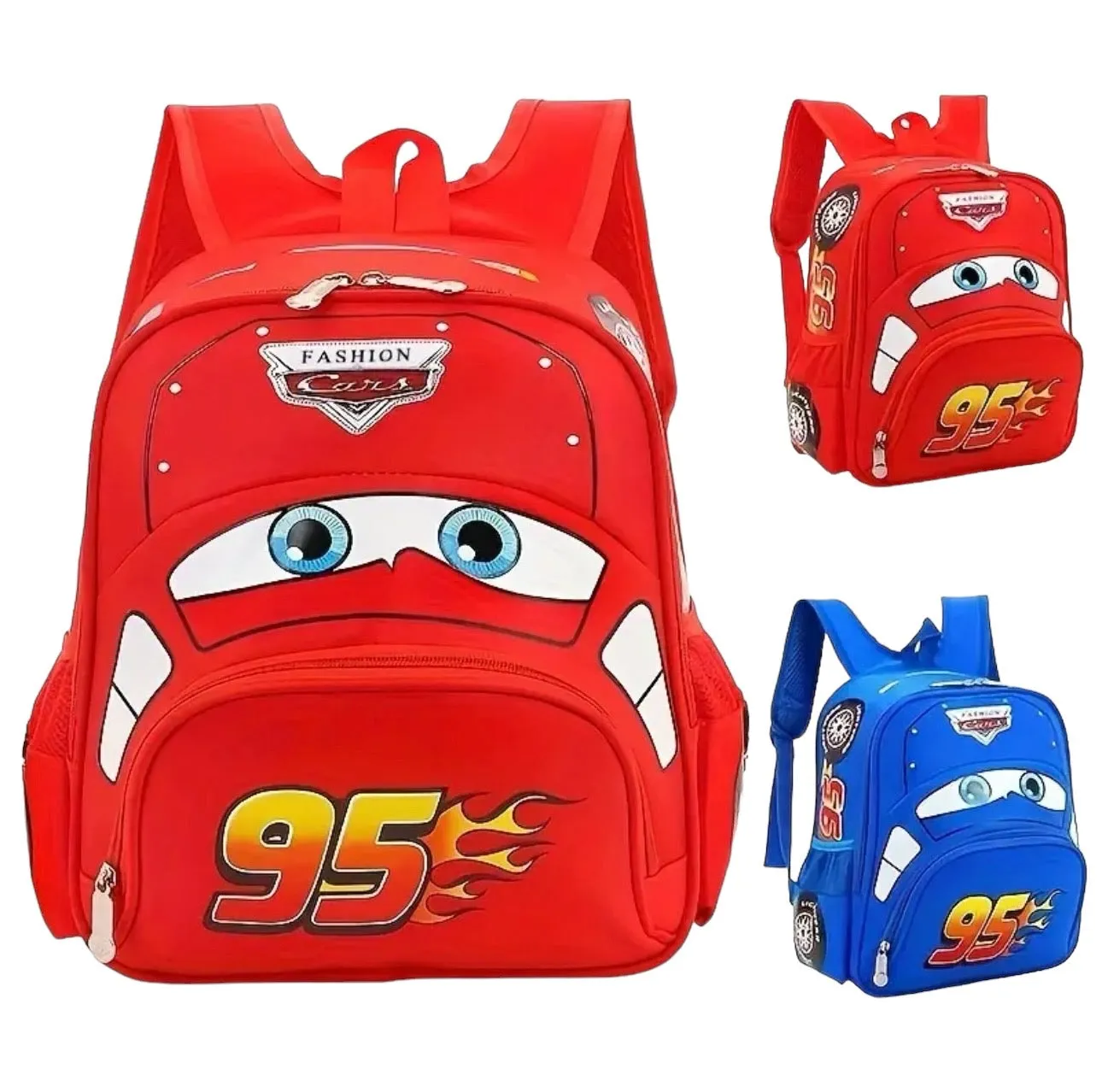 Disney Lightning McQueen 3D Backpack, Red