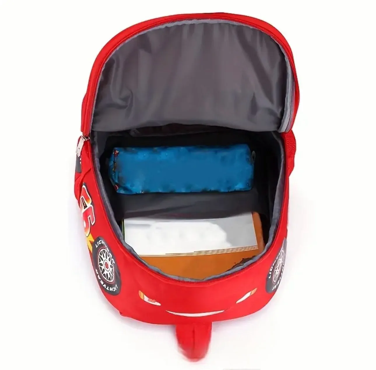 Disney Lightning McQueen 3D Backpack, Red