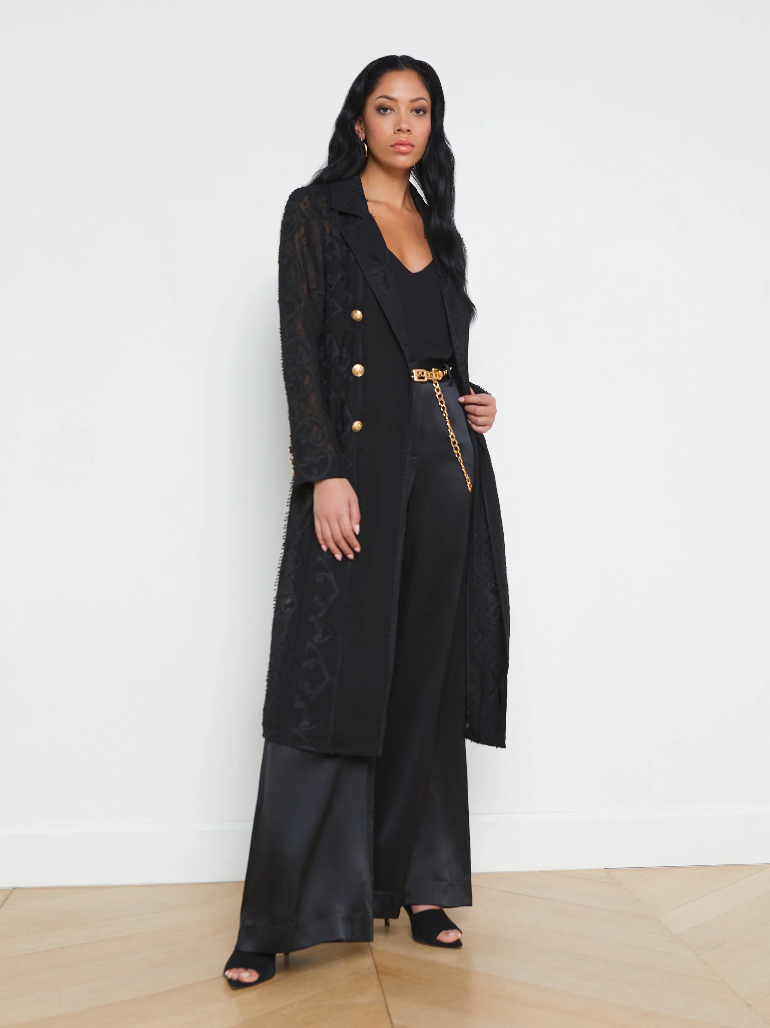 Dottie Lace Trench Coat