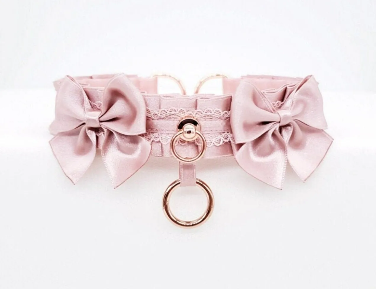 Dusty Rose O Ring Rose Gold Collar