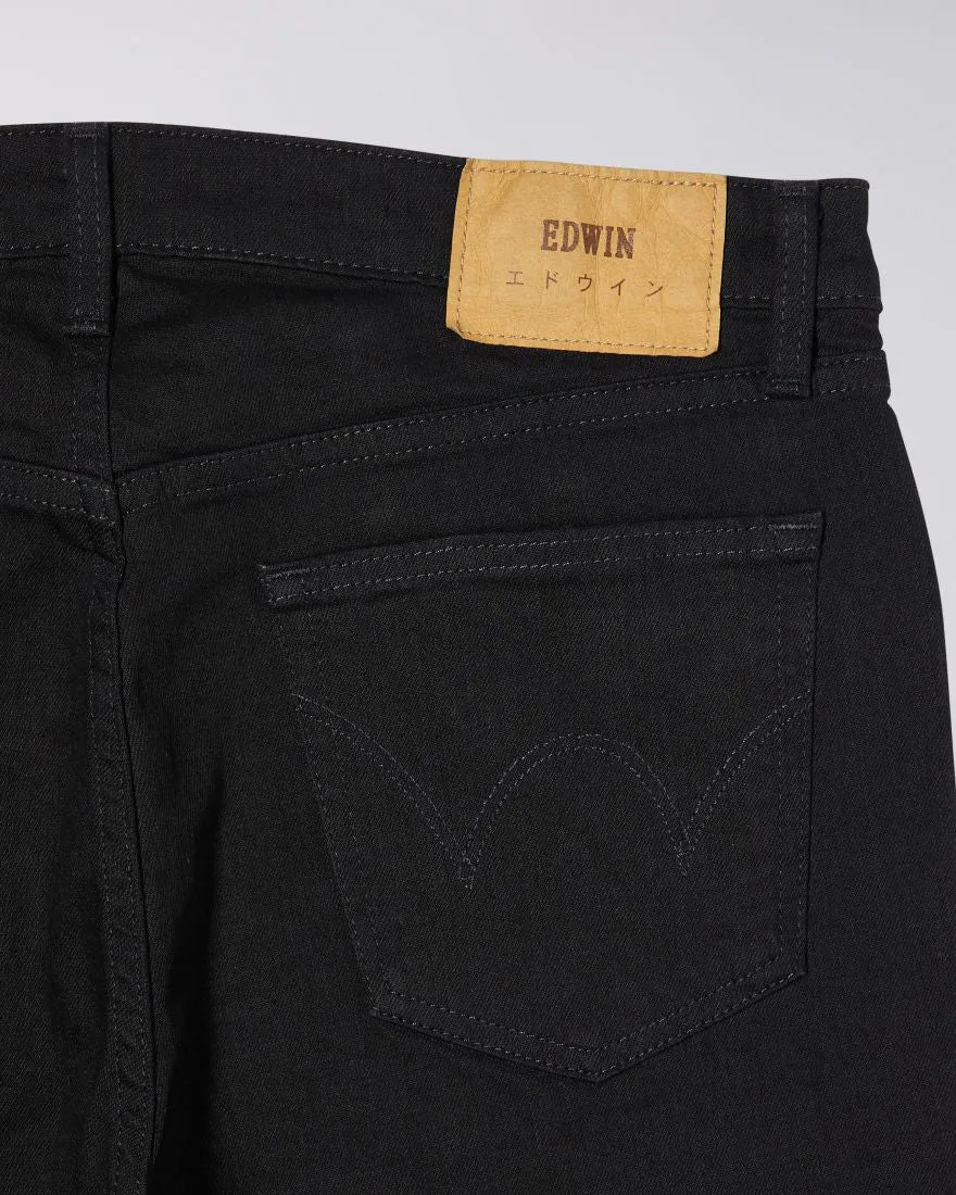 Edwin Made In Japan Skinny Mens Jeans - 12.5oz Kaihara Black Stretch Denim / Black Rinsed