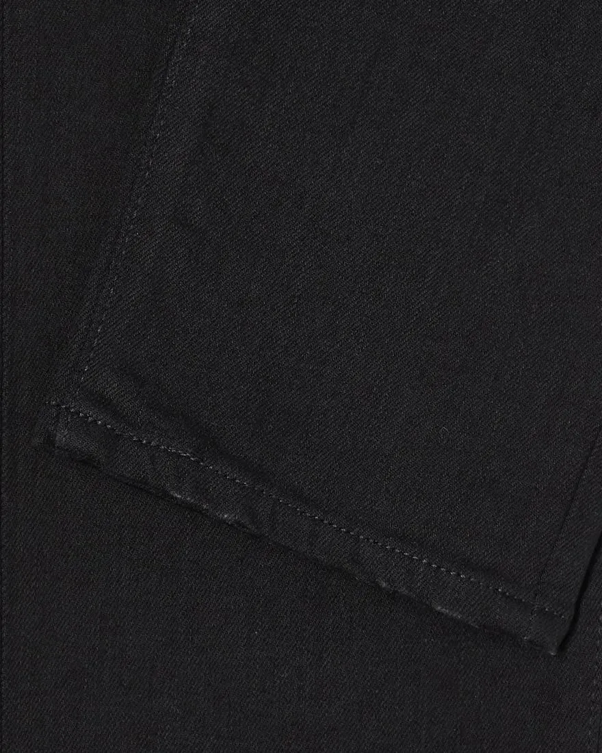 Edwin Made In Japan Skinny Mens Jeans - 12.5oz Kaihara Black Stretch Denim / Black Rinsed