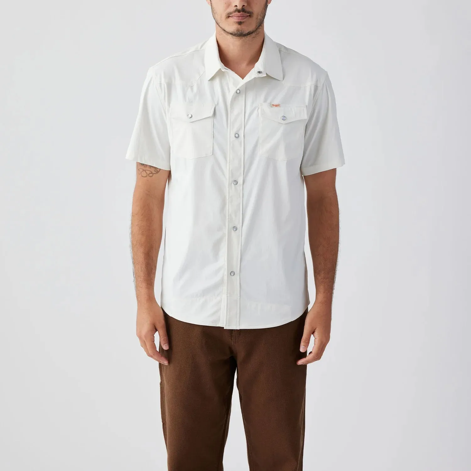 El Ranchero S/S Shirt White- Seager