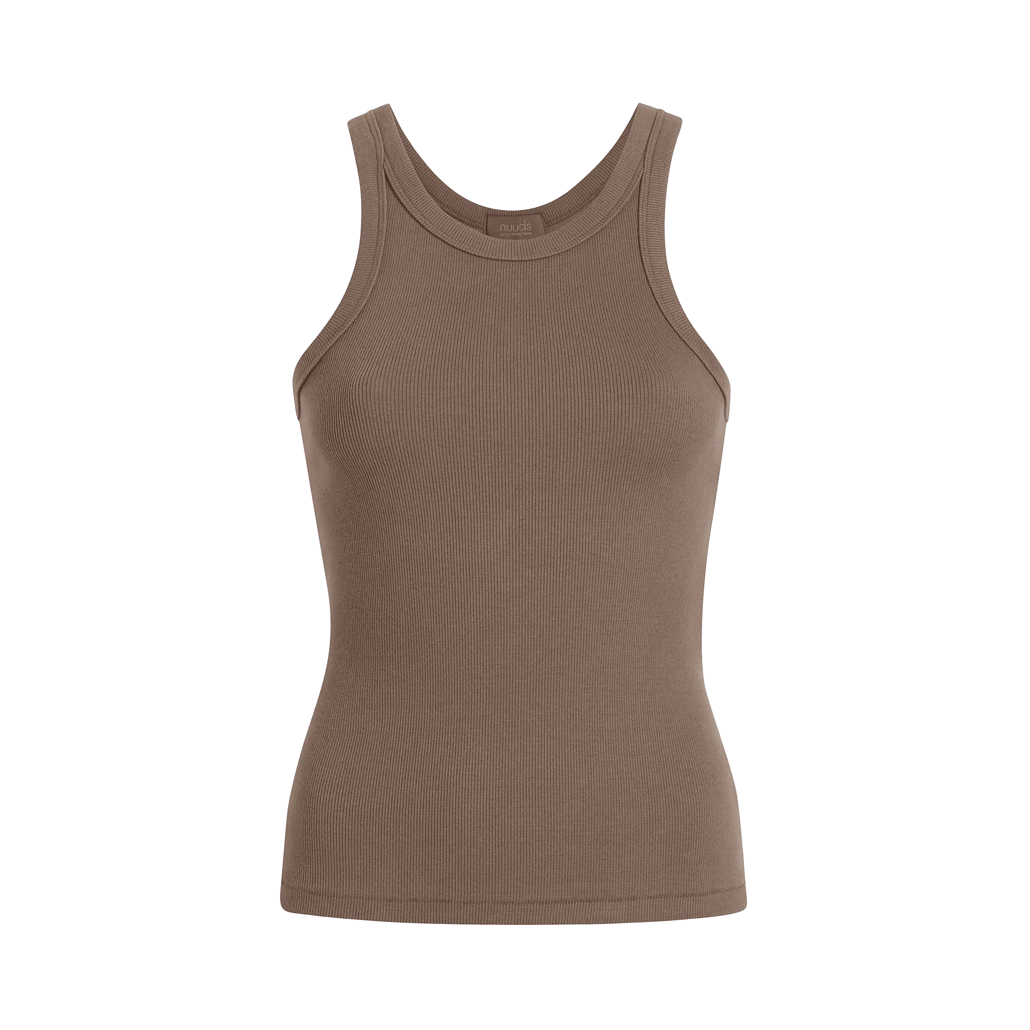 Essential Rib Tank Top | Mocha