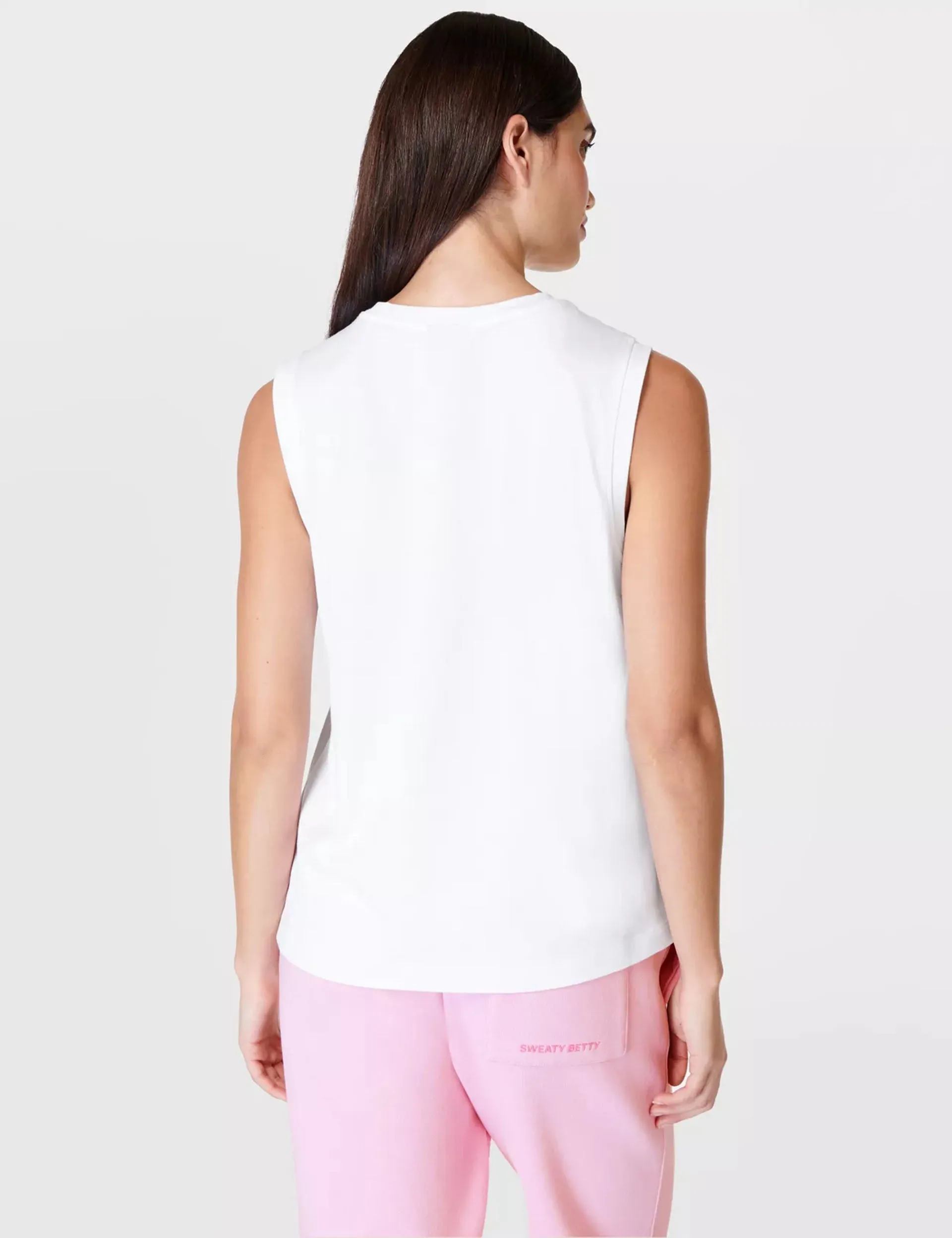 Essential Sleeveless Vest - White