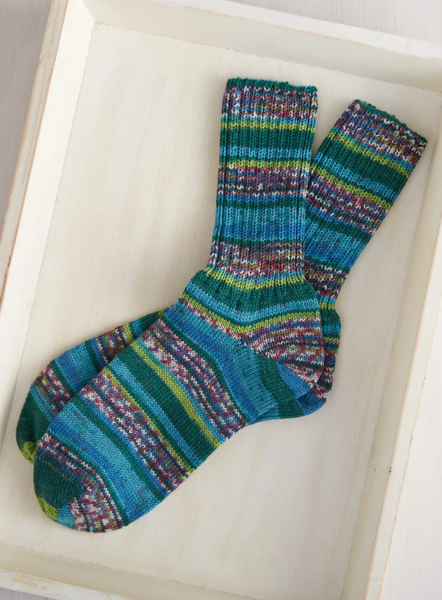 Fair Isle Slouchy Socks