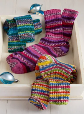 Fair Isle Slouchy Socks