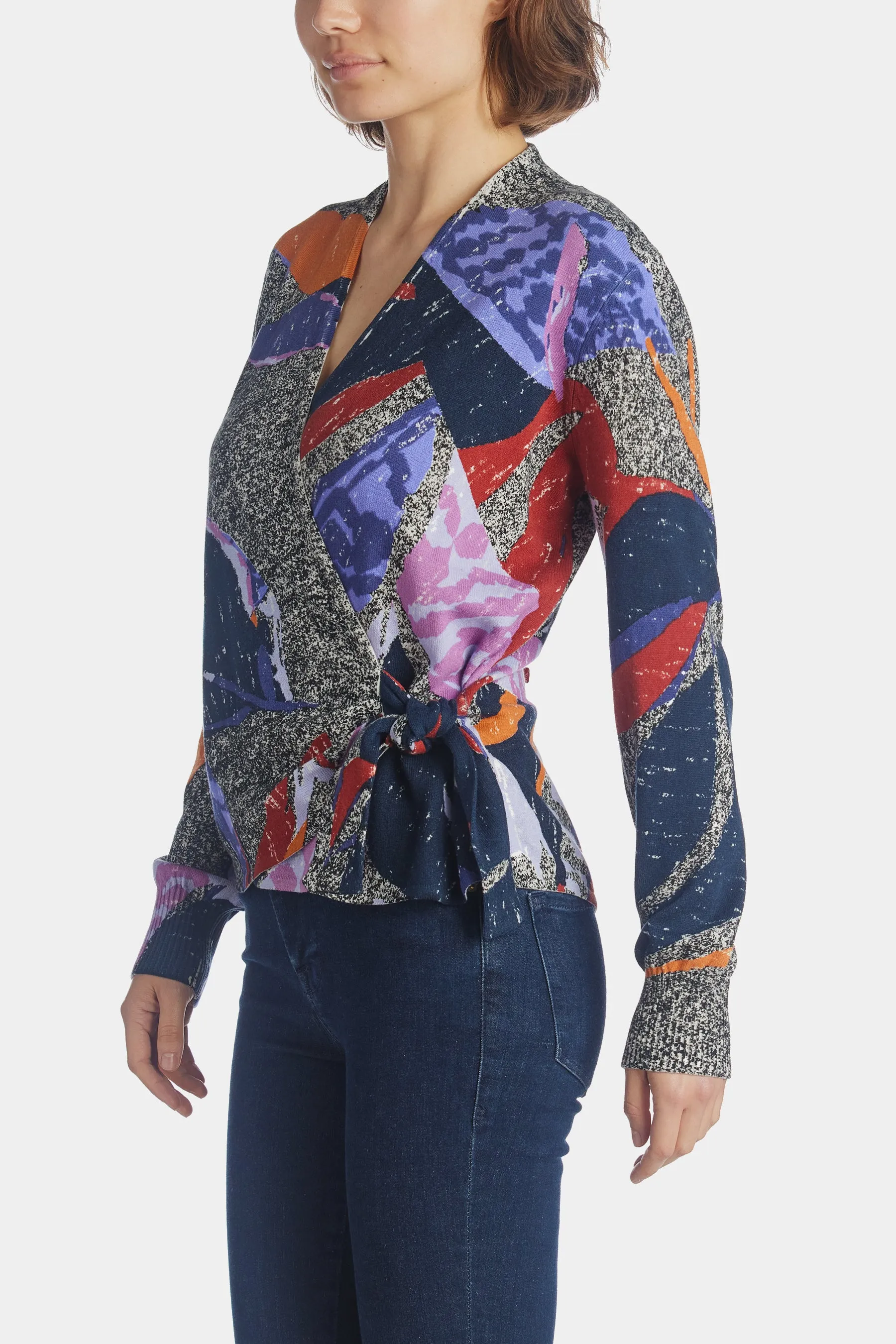 Falling Petals Vital Wrap Sweater