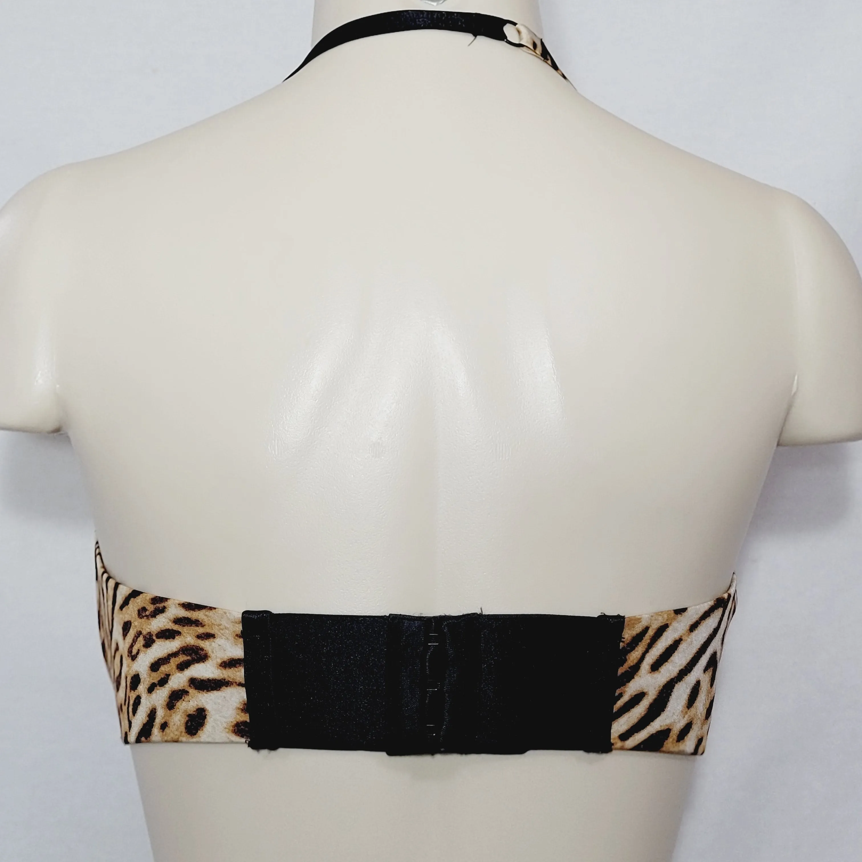 Felina 5312 Bra Of The Year Convertible Deep Plunge UW Bra 36C Animal Print