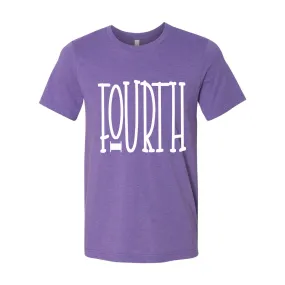 Fourth Grade Tall Letters Tee