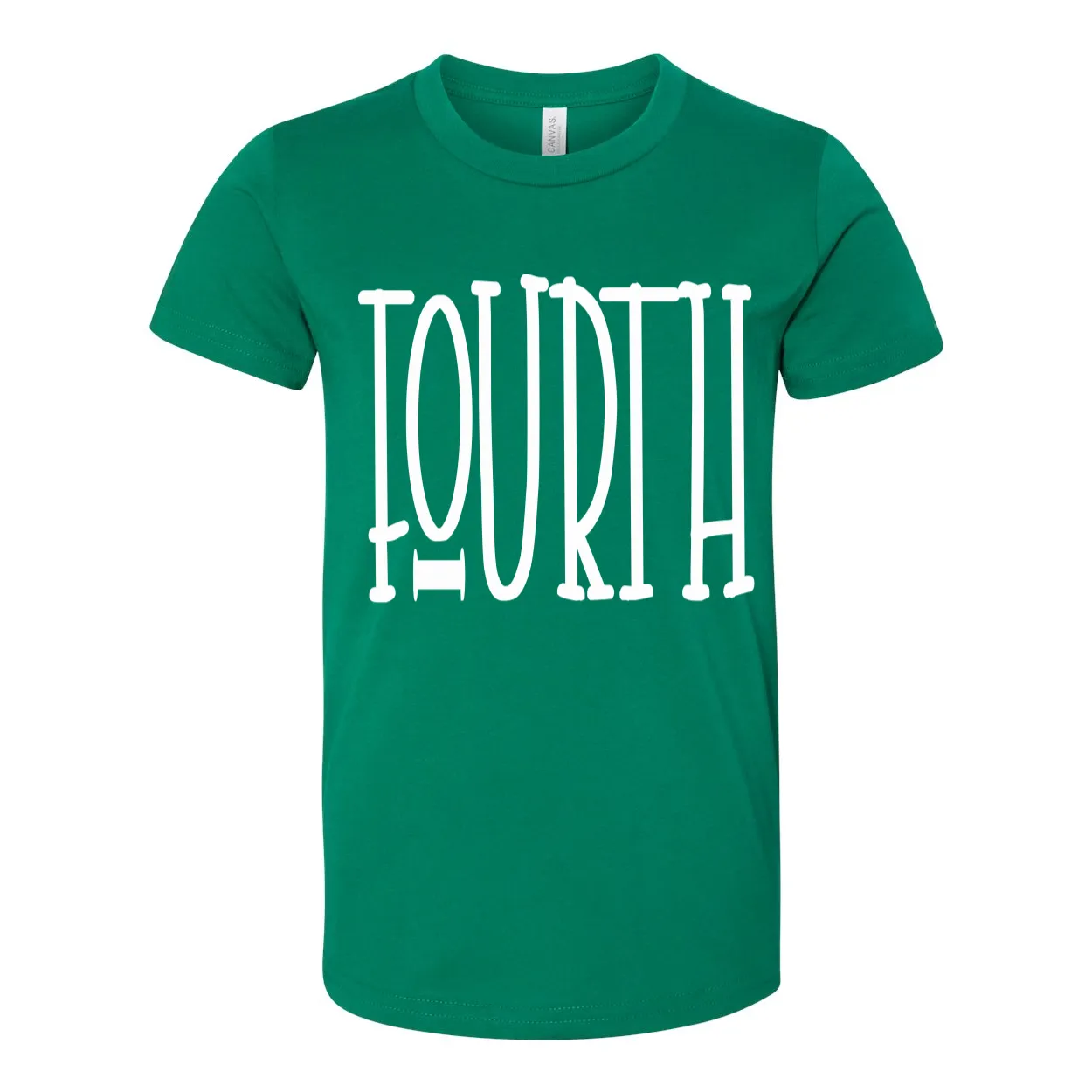 Fourth Grade YOUTH Tall Letters Tee