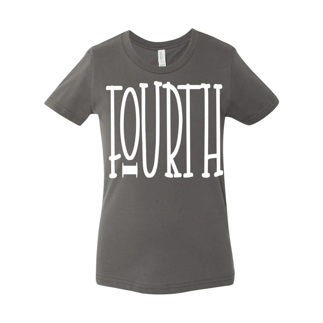 Fourth Grade YOUTH Tall Letters Tee