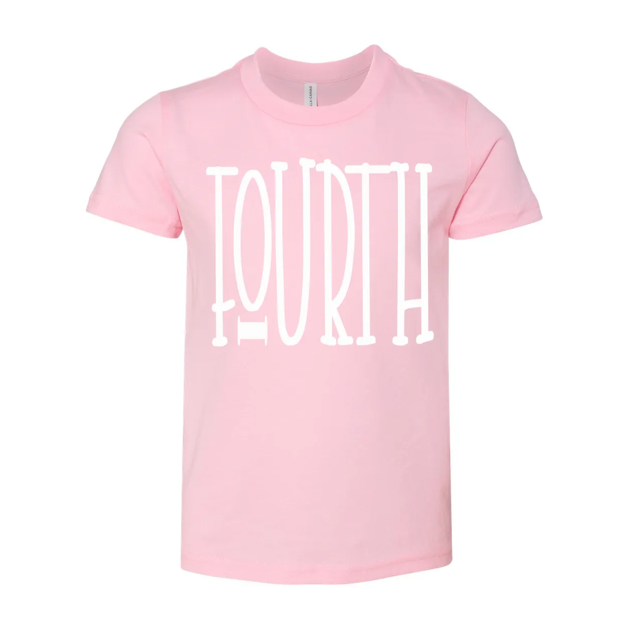 Fourth Grade YOUTH Tall Letters Tee