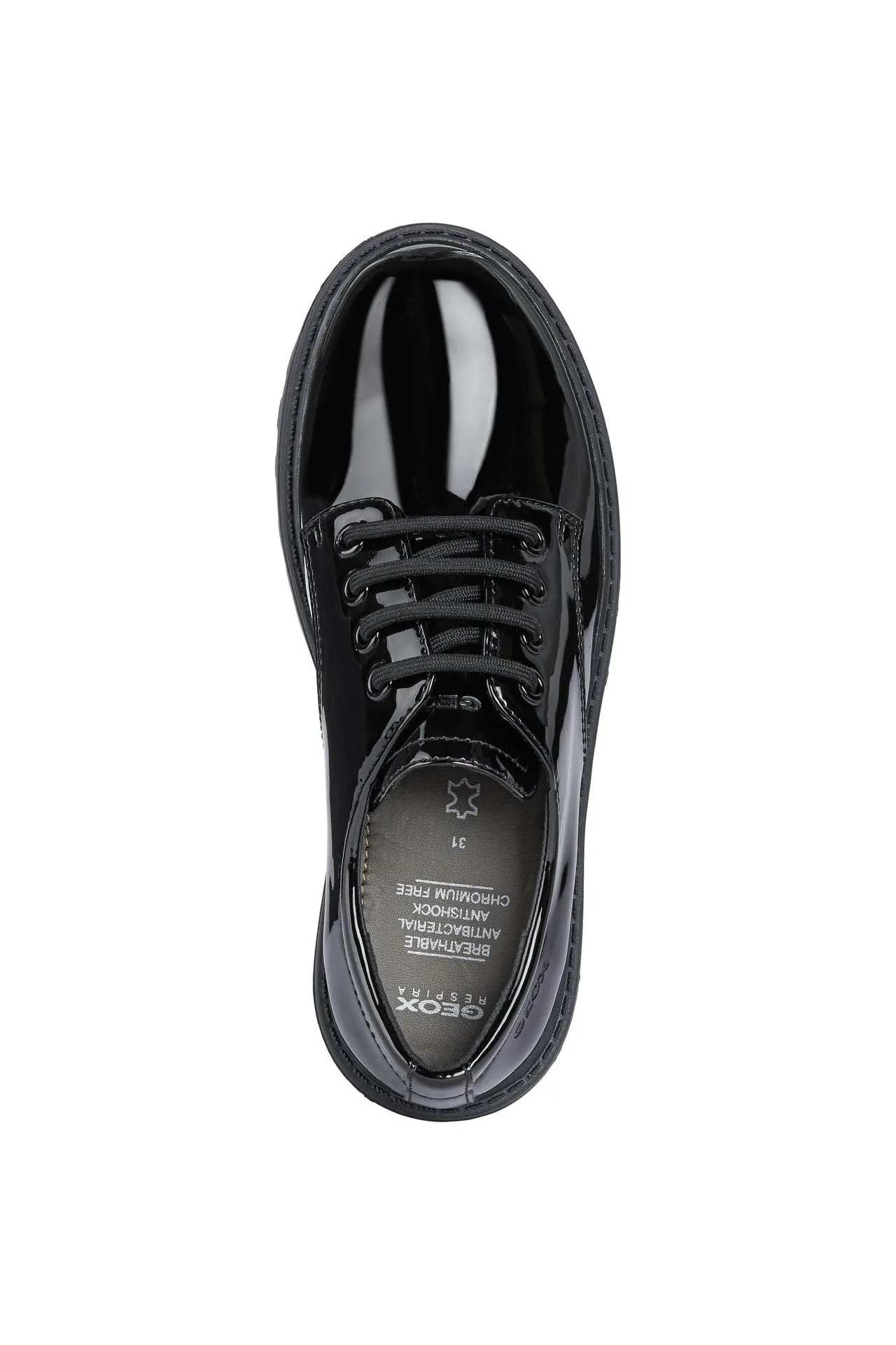 Geox J0420C J Casey G Black Patent