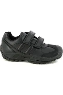 Geox Savage J841VB School Shoes in Black