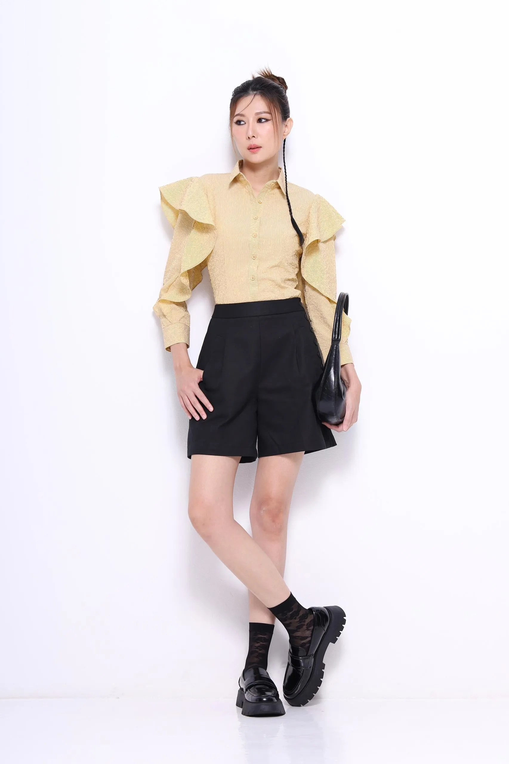 Gina Ruffle Sleeve Shirt