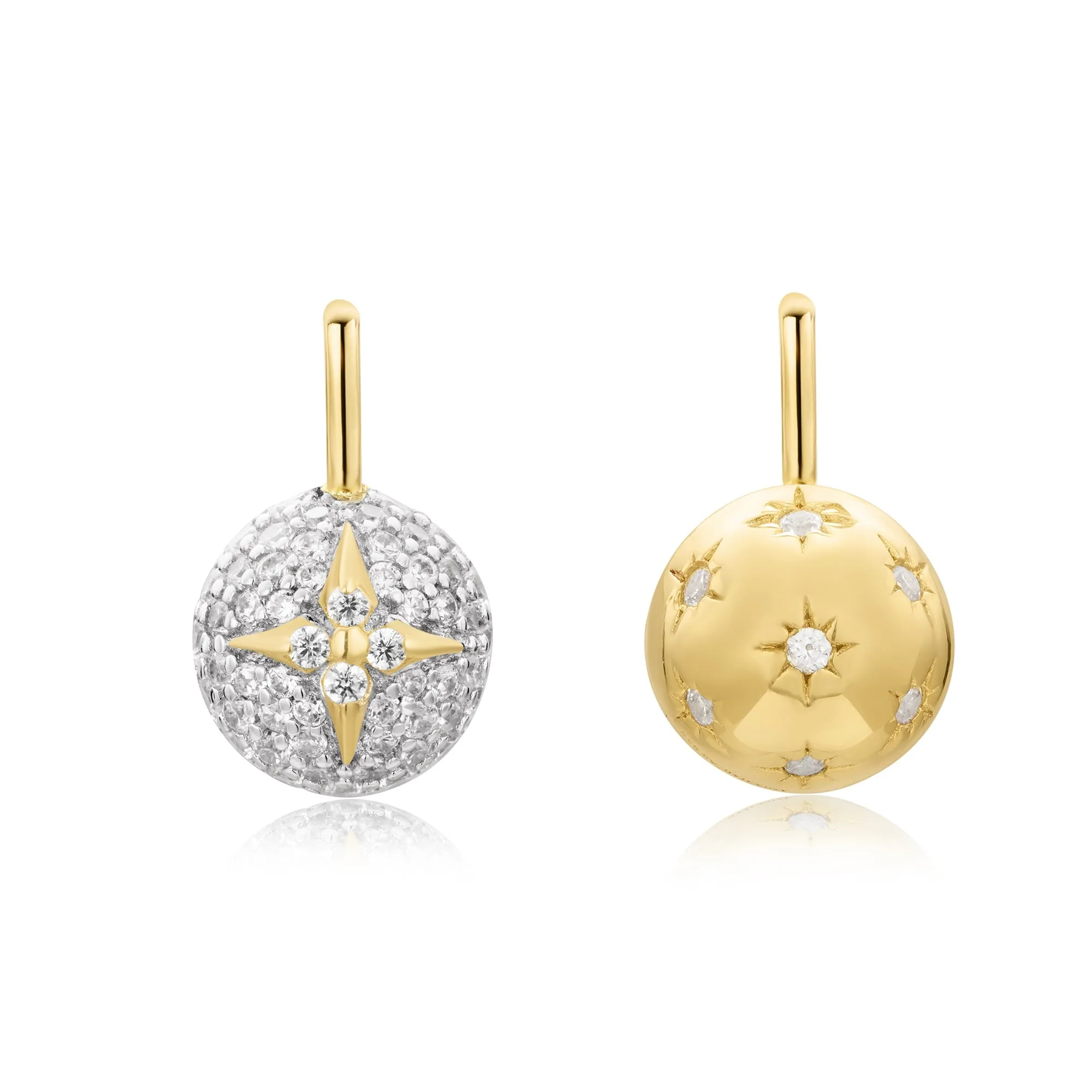 Gold Pave Star Sphere Charm