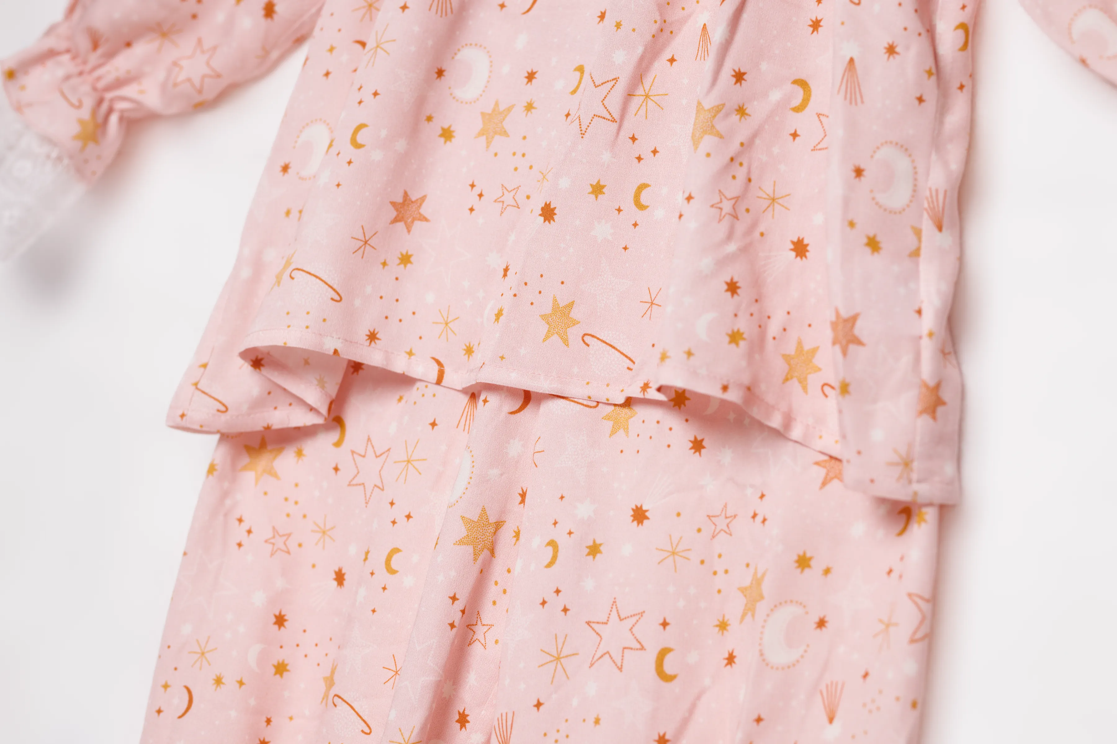 GRACE - GIRLS' PYJAMA PINK STARS