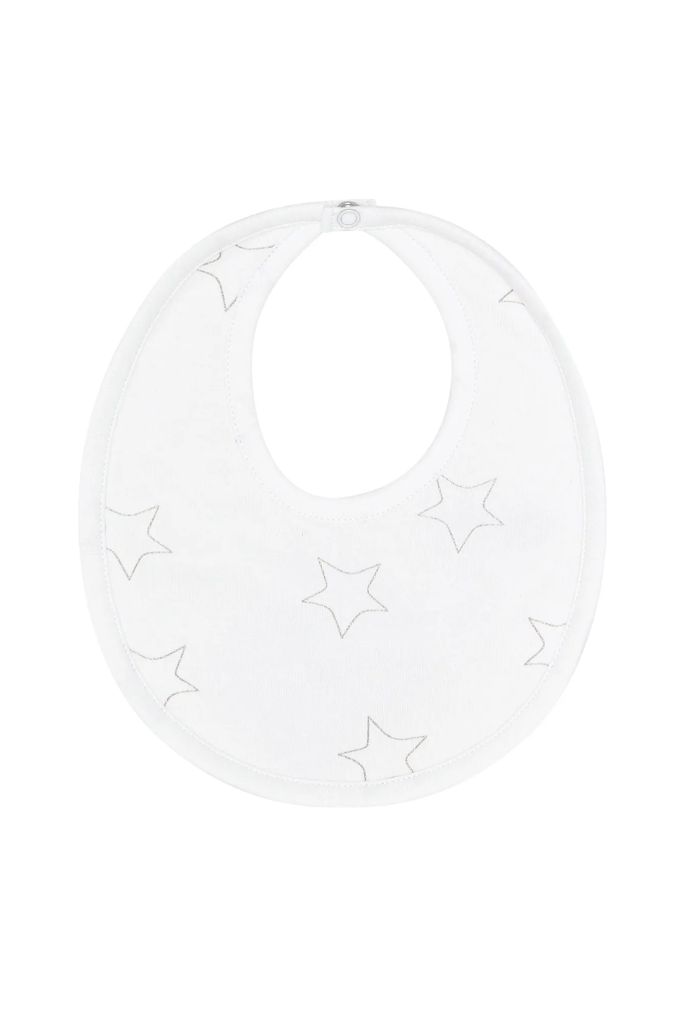 Grey Stars Print Bib