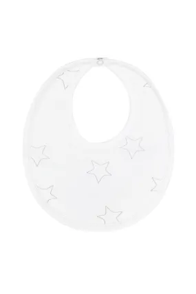 Grey Stars Print Bib