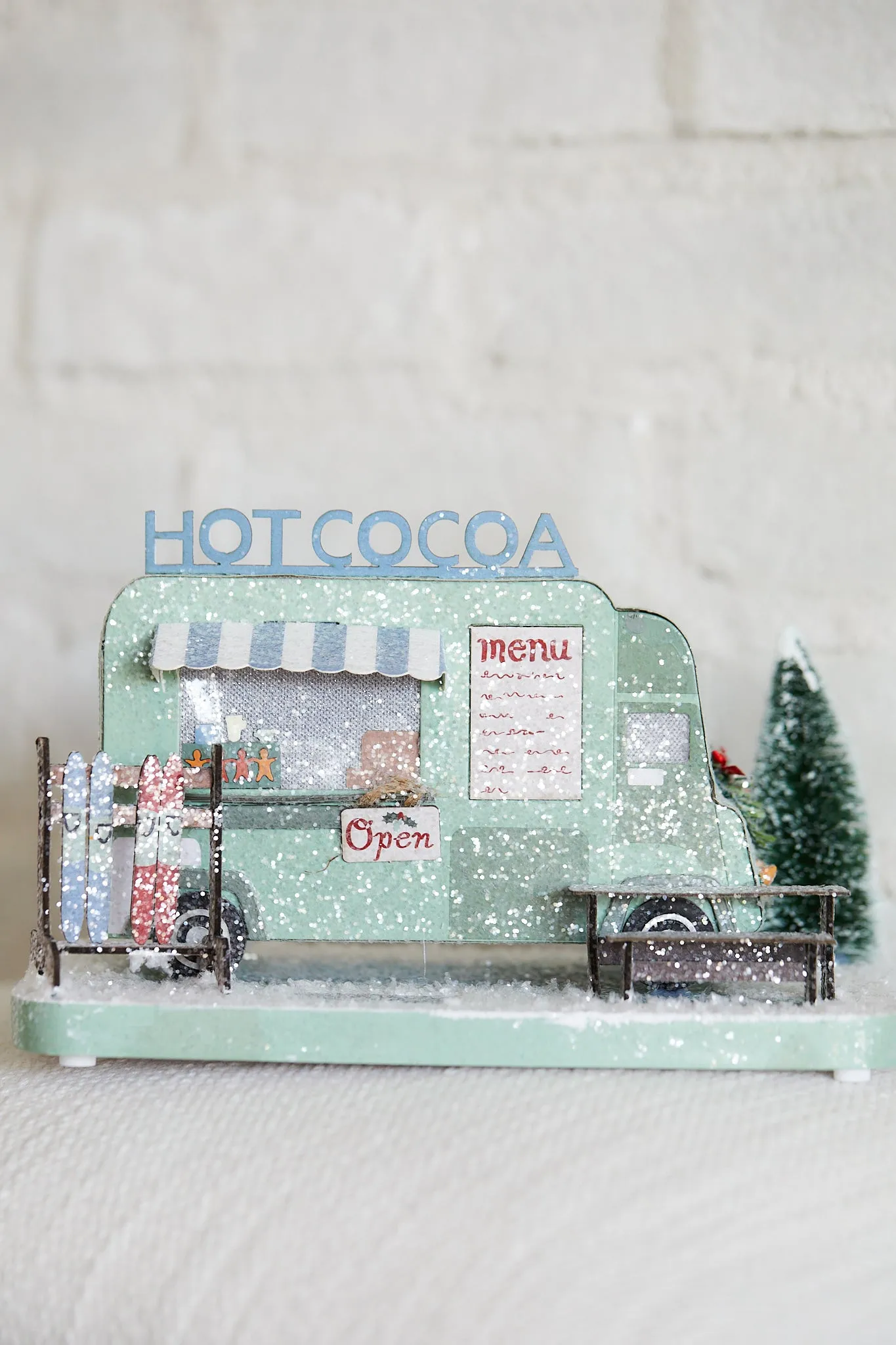 Holiday Hot Cocoa Truck Decor