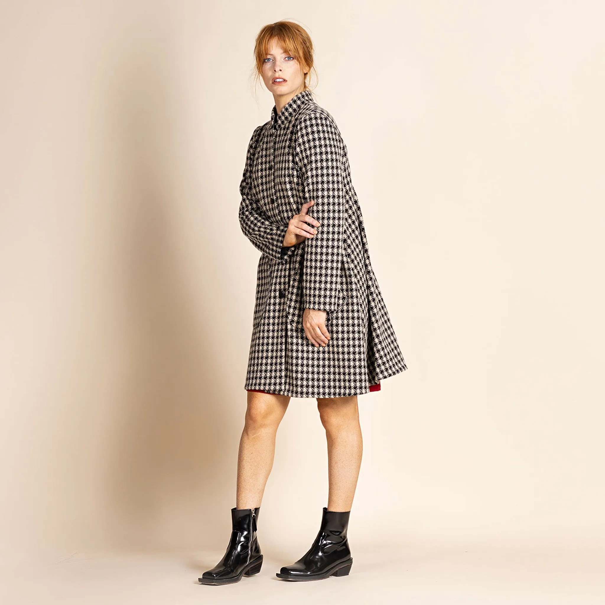 houndstooth merchant coat