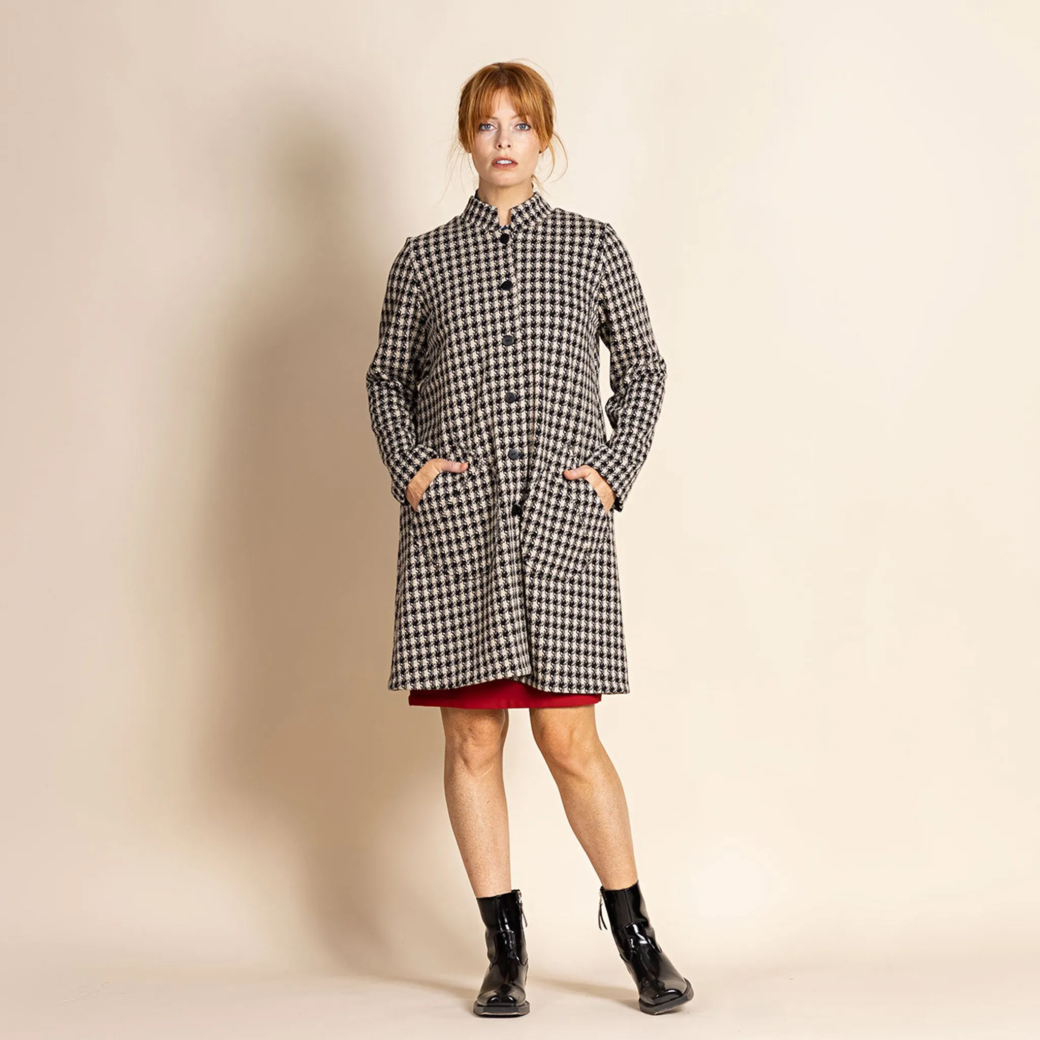 houndstooth merchant coat