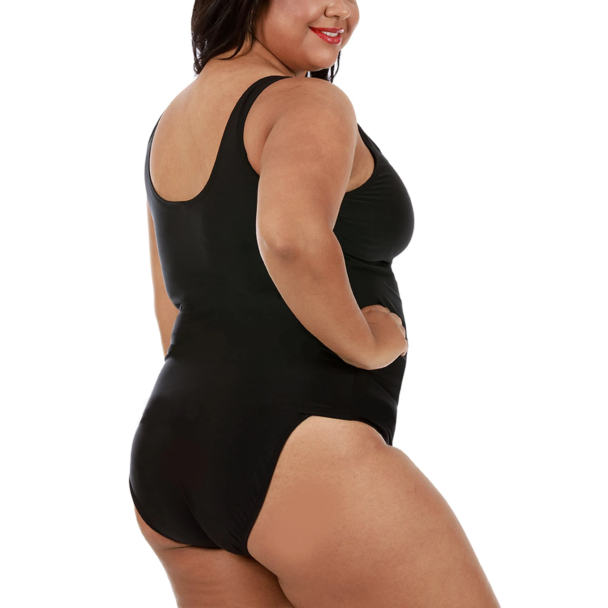 InstantFigure Plus Size Swimwear Tankini Top 13262TC