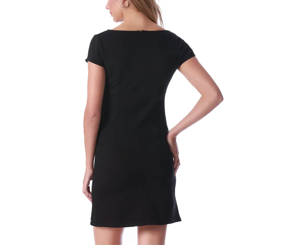 InstantFigure Short Dress with Cap Sleeve 16821D