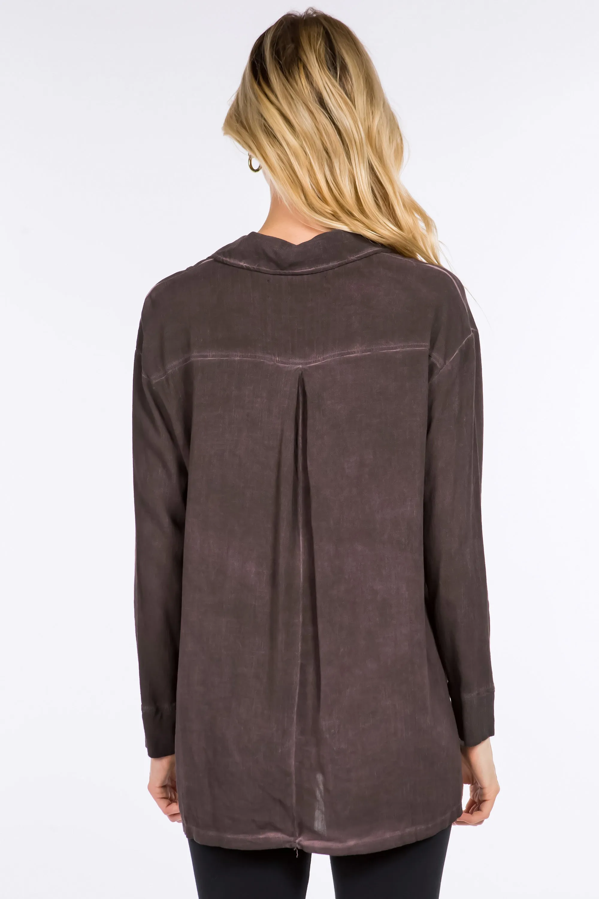 Inverted Pleat Collared Tunic