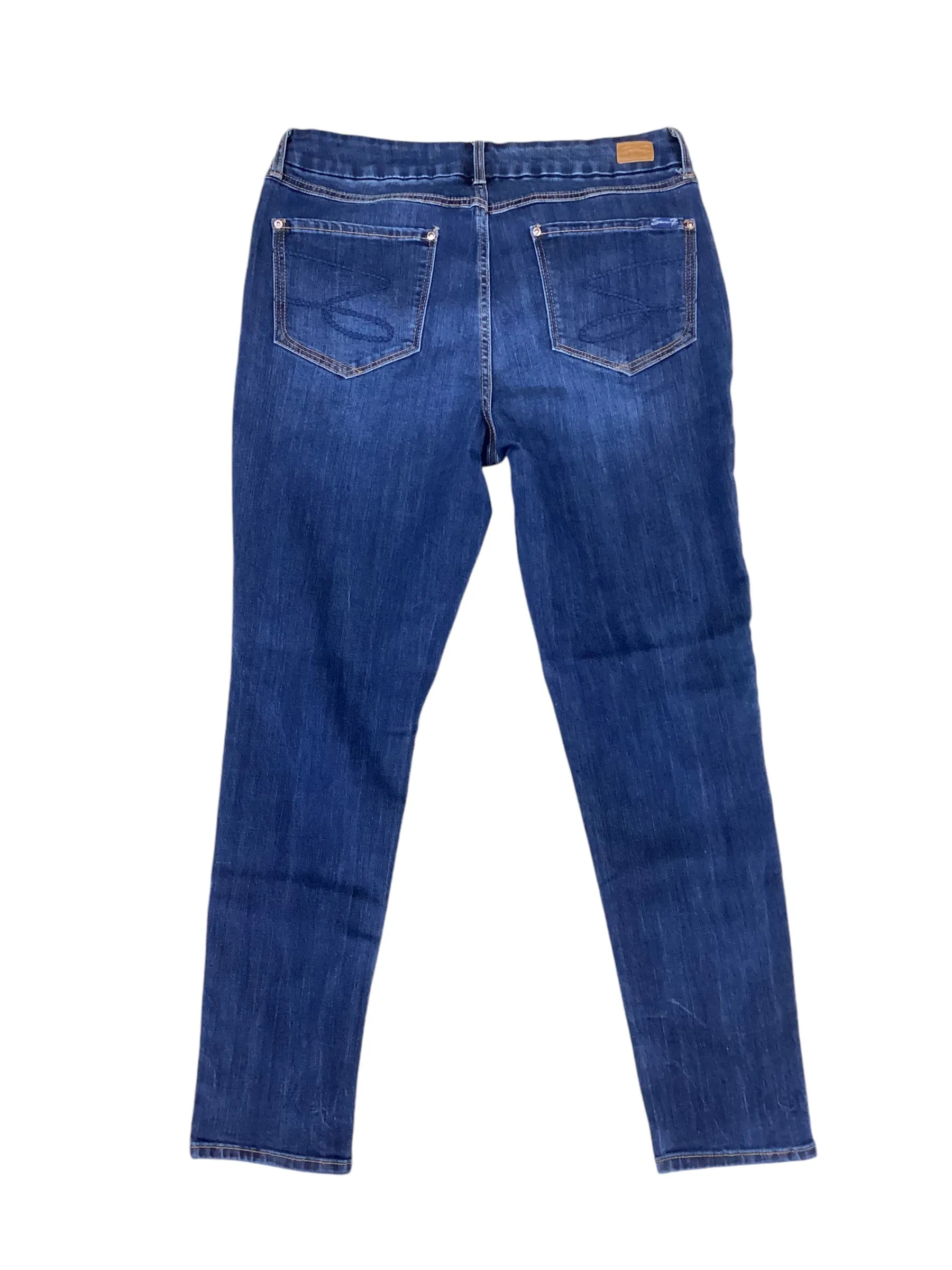 Jeans Designer By Seven 7 In Blue Denim, Size: 14