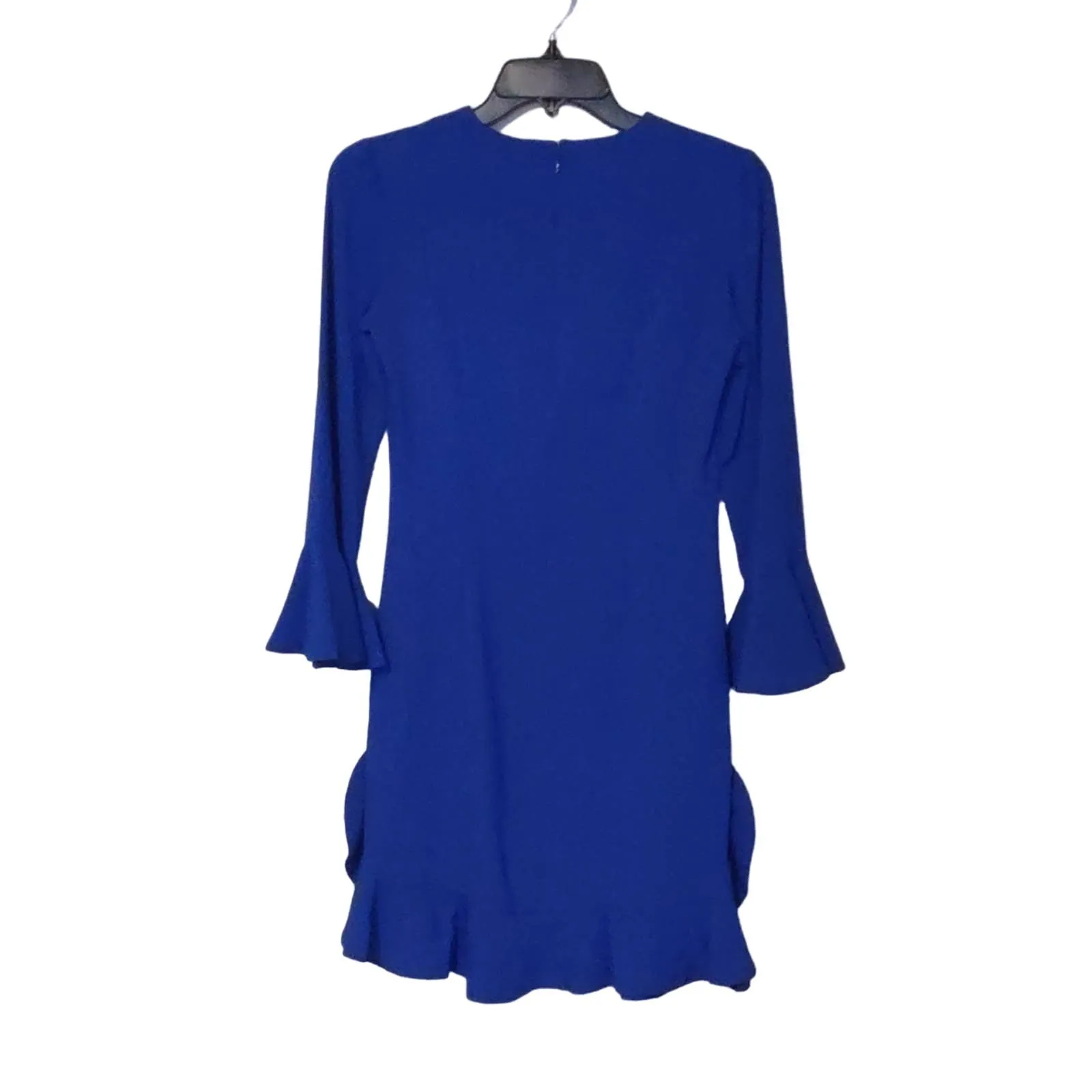 Jill Jill Stuart Bell Sleeve Ruffle Detail Sheath Dress Blue