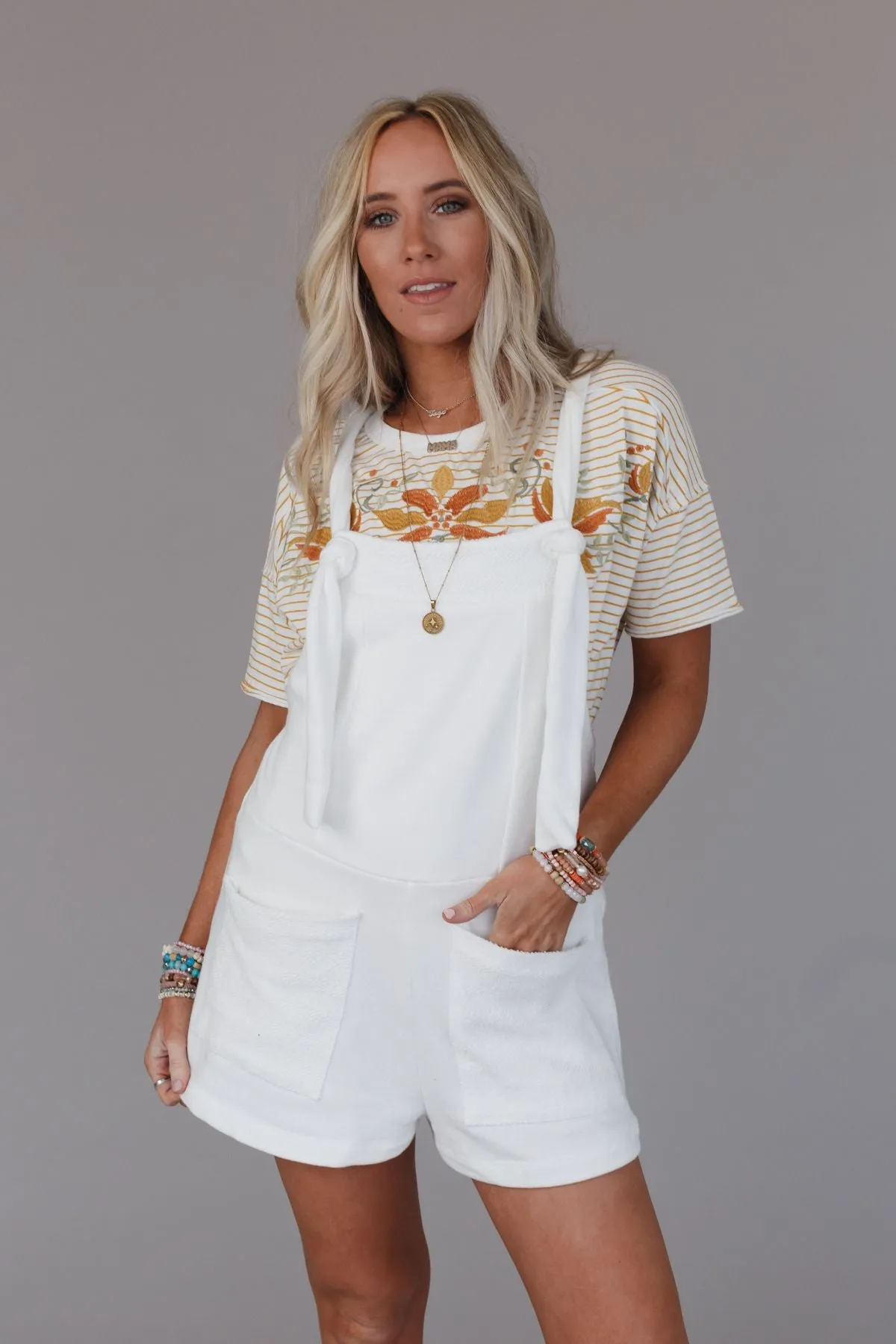 Jodi Romper - Ivory