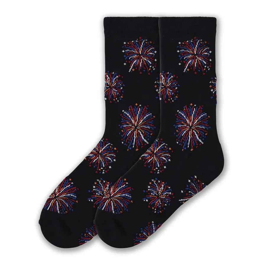 K Bell American Made Adult Fireworks Socks