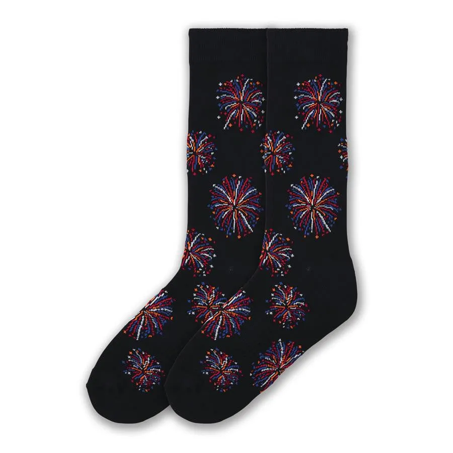 K Bell American Made Adult Fireworks Socks