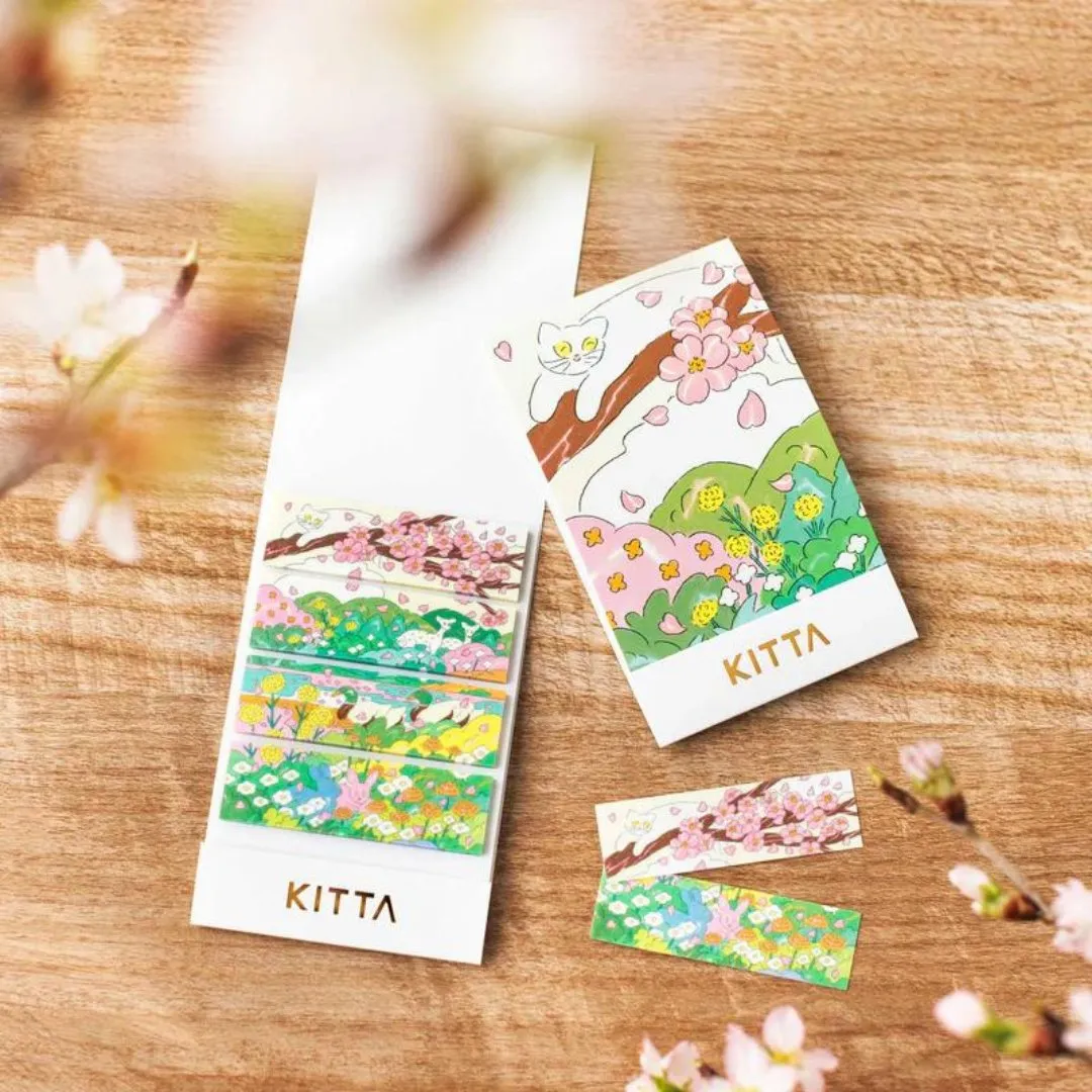 KITTA Compact Masking Tape Sticker - Spring Wind