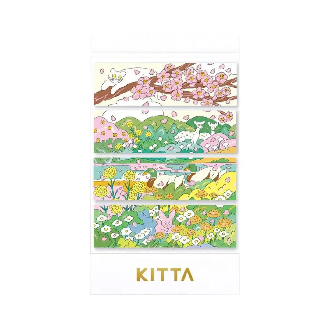 KITTA Compact Masking Tape Sticker - Spring Wind