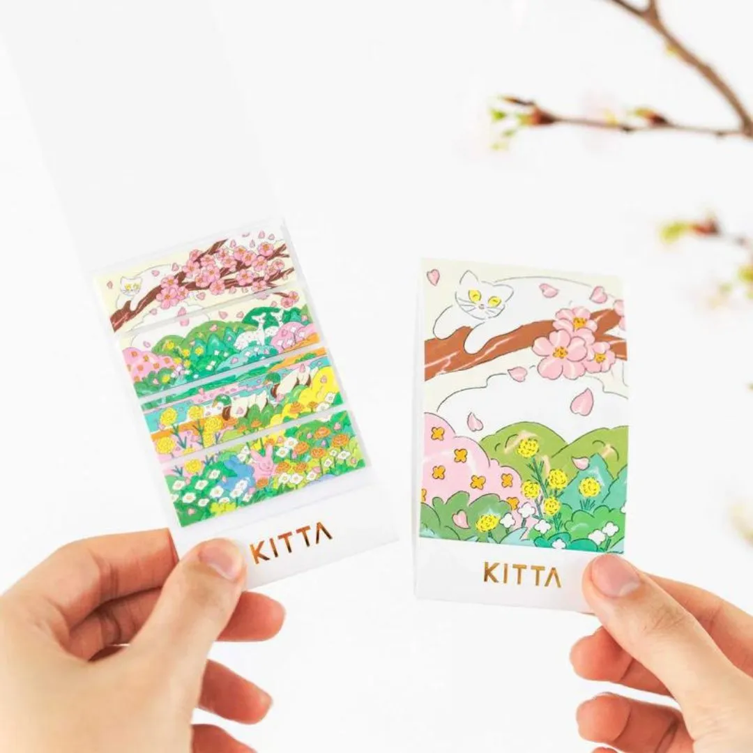 KITTA Compact Masking Tape Sticker - Spring Wind